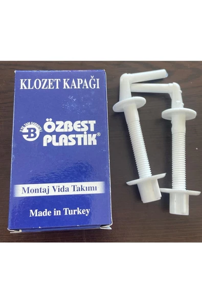 Özbest Klozet Kapak Montaj Vida Takımı Plastik