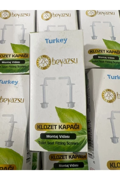 KLOZET KAPAĞI MONTAJ VİDA TAKIMI BEYAZ PLASTİK - 2