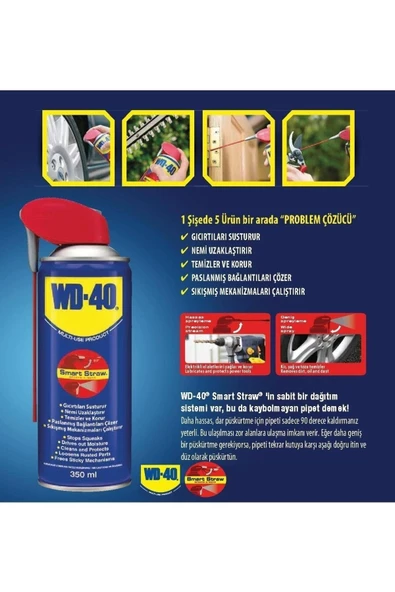 Wd 40 Smart Straw Pas Sökücü Yağlayıcı 350 ml - 3