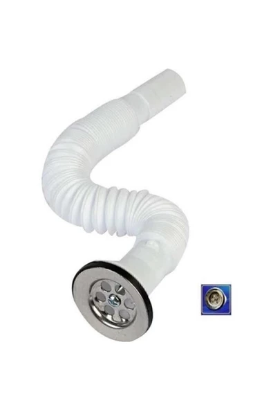 Körüklü Lavabo Sifonu Lavabo Gider Borusu 10 Adet - 3