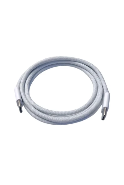 iphone 15 / 15 Plus / 15 Pro / 15 Pro Max uyumlu  Orijinal Şarj Kablosu Type-c 60W Örgü Kablo - 2
