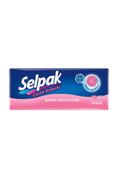 Selpak Çiçek Kokulu Mendil 10 x 4 Paket (40 Adet)