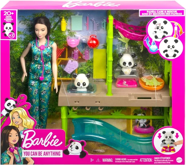 Barbie Panda Bakımı Oyun Seti, 3 yaş ve üzeri, HKT77 - 5