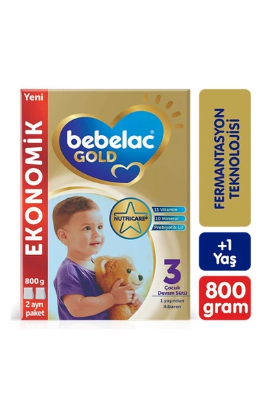 Bebelac Gold 3 Çocuk Devam Sütü 800 gr (1 Yaş+)