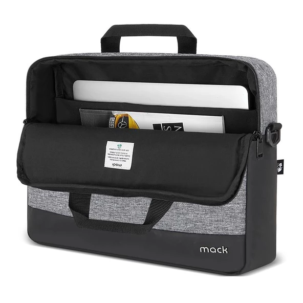 MACK MCE-1102 15.6" UNICITY ECO NOTEBOOK ÇANTASI GRİ - 3