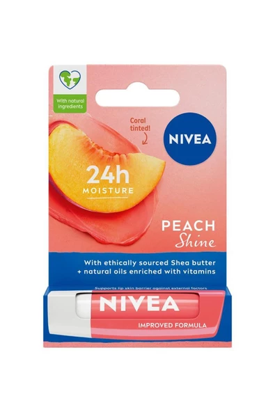 Nivea Bakım Yapan Dudak Bakım Kremi Shine Peach 4,8 G - 3