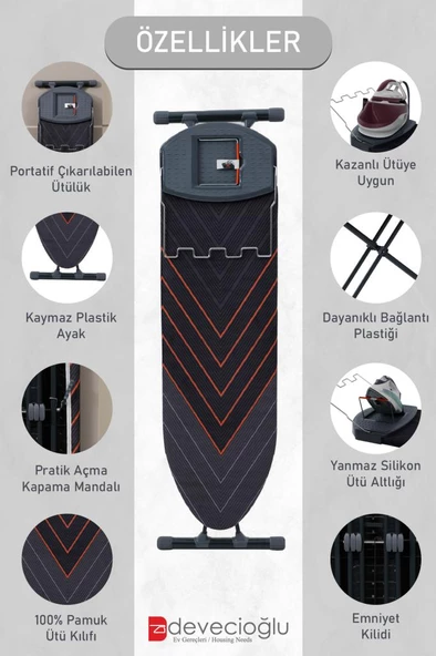 Harbinger Yeni Nesil StrongBoard Ütü Masası MM149 - 3