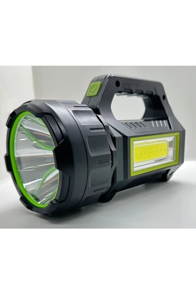 Ps-t95 10w Uzun Menzilli Solar Panelli Usb Ultra Güçlü Ledli Şarjlı Feneri