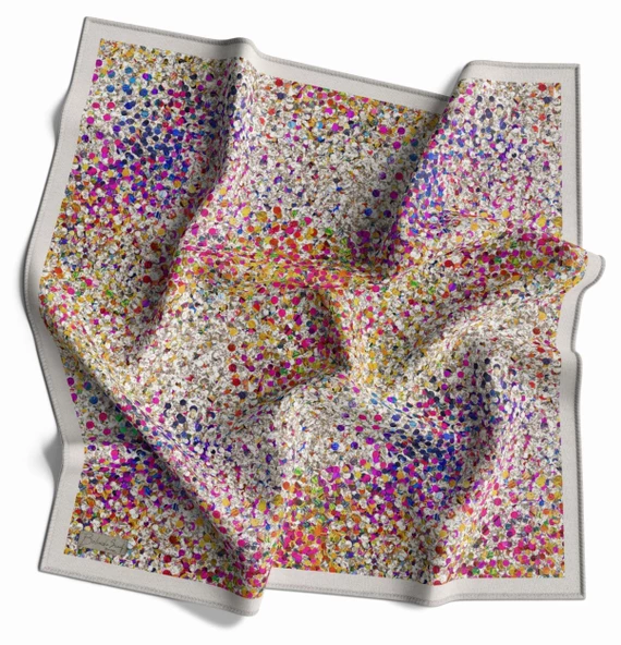 90 X 90 Dijital Bambu Kraş Eşarp -03564 - 2