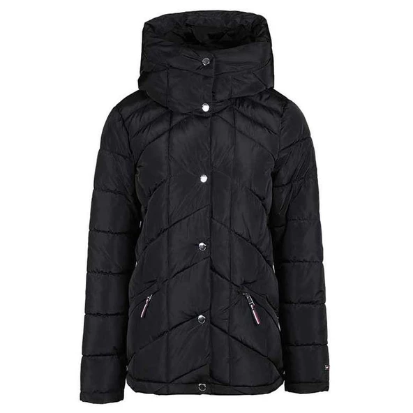 Tommy Hilfiger Kadın Mont TW2MP915-BLACK