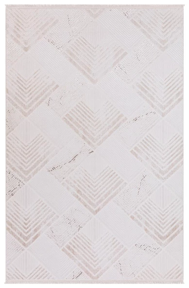 Duru Halı Fasilis Koleksiyonu 1355A Krem Krem 150 x 233 cm