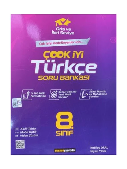 Maraton Yayıncılık 8. Sınıf Çook İyi Türkçe Soru Bankası - Kubilay Oral