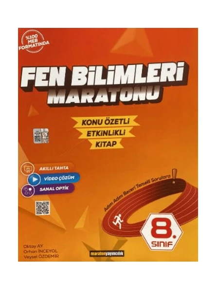 Maraton Yayıncılık 8. Sınıf Fen Bilimleri Maratonu Konu Özetli Etkinlikli Kitap - Oktay Ay