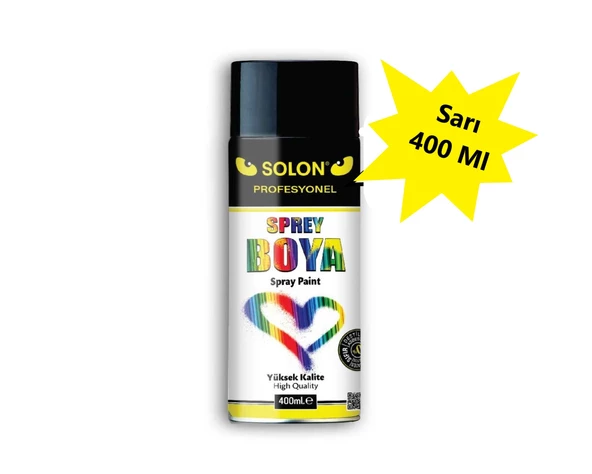 Sprey Boya Sarı, 400 ml