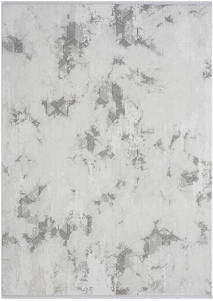Saten Halı Nexus Koleksiyonu NX007A Gri Gri 97 x 200 cm
