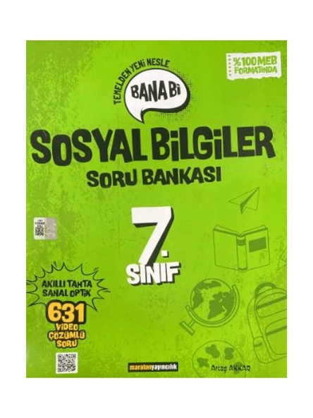 Maraton Yayıncılık 7. Sınıf Bana Bi Sosyal Bilgiler Soru Bankası - Artaş Akkar