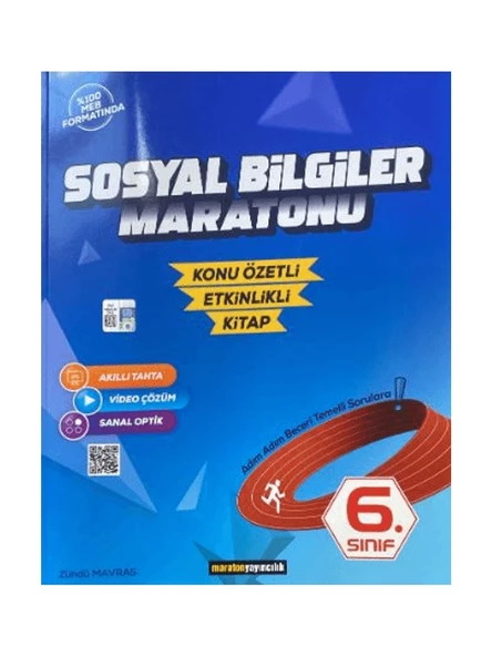 Maraton Yayıncılık 6. Sınıf Sosyal Bilgiler Maratonu Konu Özetli Etkinlikli Kitap - Zühdü Mavras