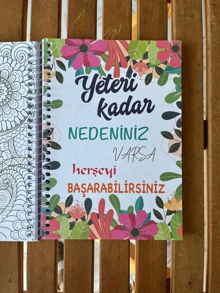 Zamansız haftalık planlayıcı , tarihsiz ajanda , süresiz ajanda , stickerlı spiralli sert kapak - 5