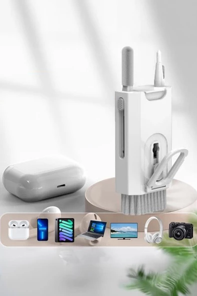 Torima MCB-01 Sprey Depolu 8in1 Bilgisayar ,Klavye ,Kulaklık ,Mouse ,Ekran ,Telefon Temizleme Fırça Seti - 5