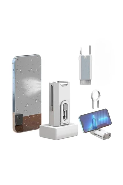 Torima MCB-01 Sprey Depolu 8in1 Bilgisayar ,Klavye ,Kulaklık ,Mouse ,Ekran ,Telefon Temizleme Fırça Seti - 3