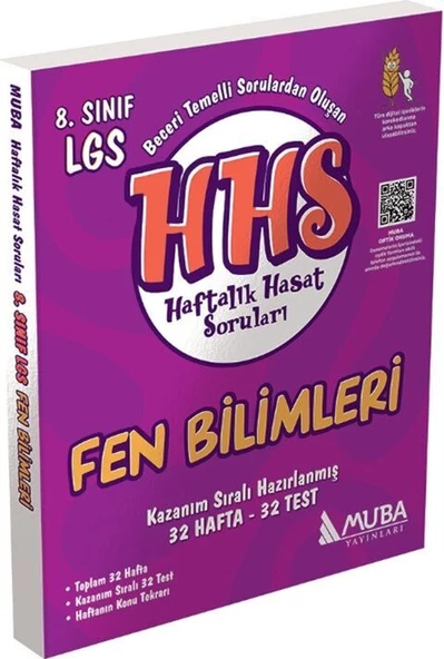 Muba Yayınları LGS 8. Sınıf Fen Bilimleri Haftalık Hasat Soruları