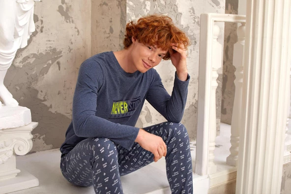 Gd Goldoremi 5324 Erkek Uzun Kollu Pijama Takımı - 3