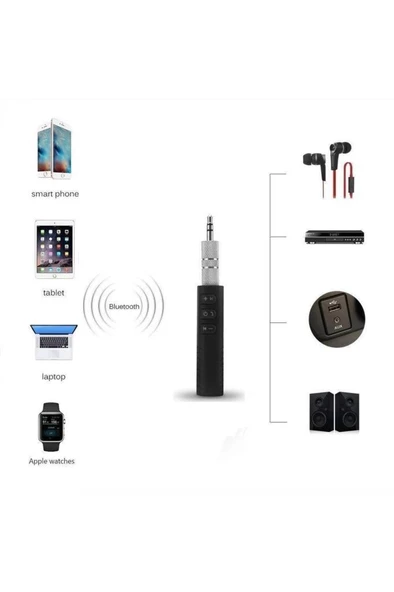 Torima TS-03 Siyah Bluetooth Aux Araç Kiti Samsung Htc Lg Huawei Iphone Mp3 Çalar - 2