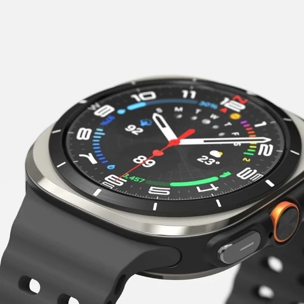 Samsung Galaxy Watch Ultra 47mm Uyumlu 3 Adet Şeffaf Ekran koruyucu Nano Jelatin - Resim 3