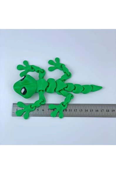 3d Hareketli Gecko Kertenkele Figürlü Oyuncak - Yeşil - Resim 4