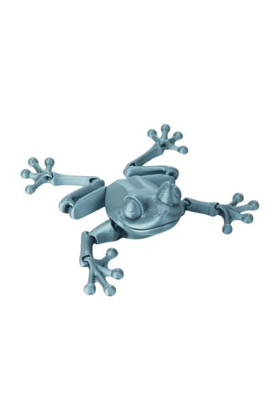 3d Hareketli Kurbağa Figürlü Oyuncak - Gri - Resim 2