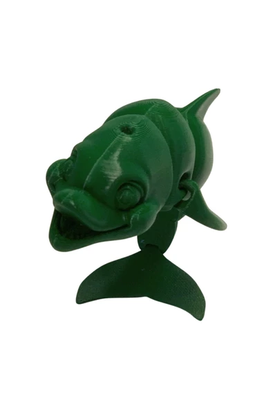 3D Hareketli Gülen Yunus Figürlü Oyuncak - Yeşil - Resim 5