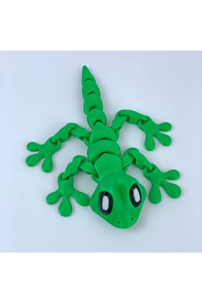 3d Hareketli Gecko Kertenkele Figürlü Oyuncak - Yeşil - Resim 5