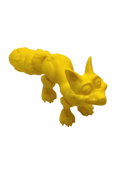 3D Hareketli Tilki Oyuncak - Sarı - Resim 3