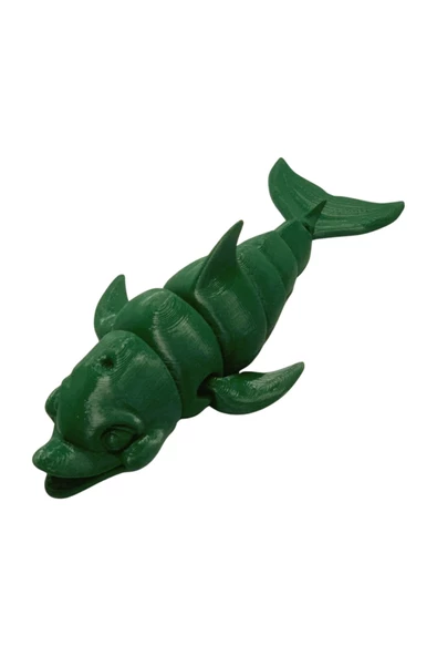 3D Hareketli Gülen Yunus Figürlü Oyuncak - Yeşil ürün görseli 1