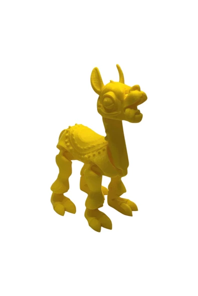 3D Hareketli Oyuncak Lama - Sarı - 7