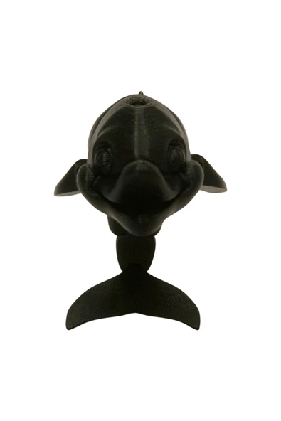 3D Hareketli Gülen Yunus Figürlü Oyuncak - Siyah - Resim 5