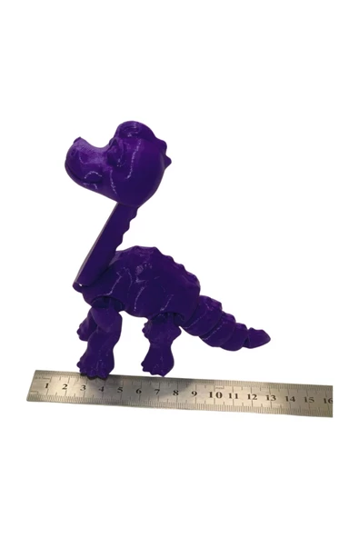 3D Hareketli Oyuncak Brakiyozor (Brachiosaurus) Dinozor - Mor - 8