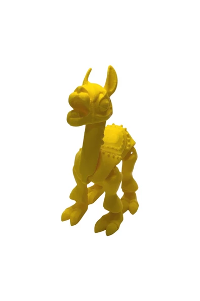 3D Hareketli Oyuncak Lama - Sarı - 6