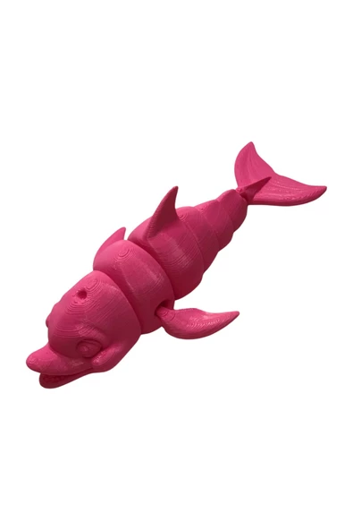 3D Hareketli Gülen Yunus Figürlü Oyuncak - Pembe ürün görseli 1