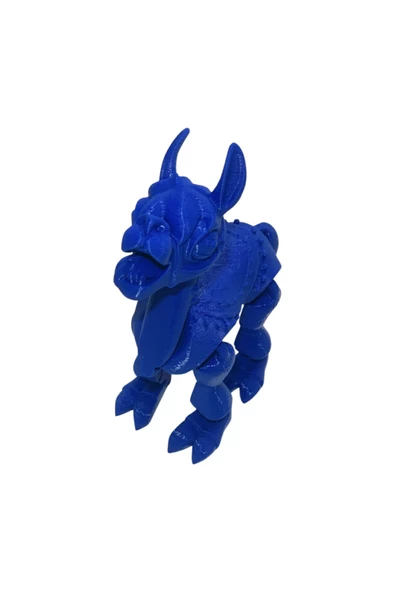 3D Hareketli Oyuncak Lama - Lacivert - Resim 4