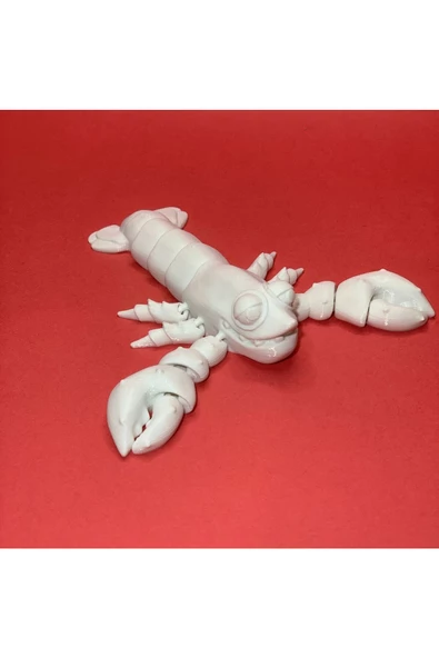 3D Hareketli Istakoz Figürlü Oyuncak - Beyaz ürün görseli 1