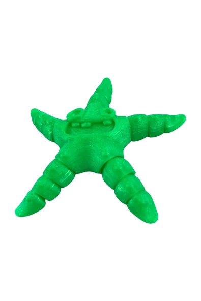 3D Hareketli Deniz Yıldızı Oyuncak - Neon Yeşili - 4