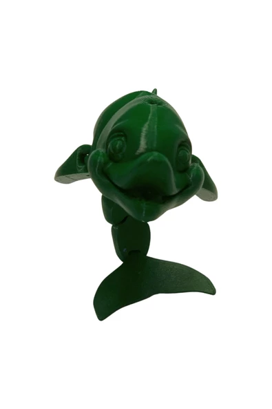 3D Hareketli Gülen Yunus Figürlü Oyuncak - Yeşil - Resim 6