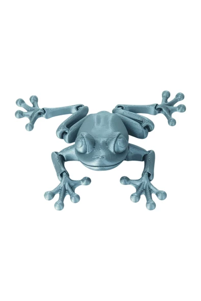 3d Hareketli Kurbağa Figürlü Oyuncak - Gri - Resim 4