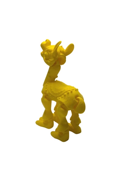 3D Hareketli Oyuncak Lama - Sarı - 4
