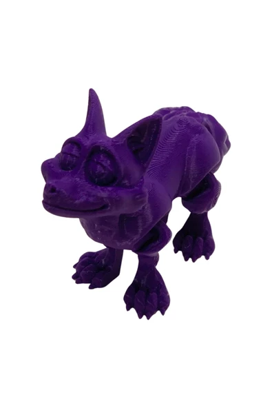 3D Hareketli Tilki Oyuncak - Mor - Resim 2