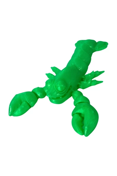 3D Hareketli Istakoz Figürlü Oyuncak - Neon Yeşili - Resim 7