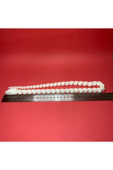 3D Hareketli Yılan Figürlü Oyuncak - Beyaz - 8
