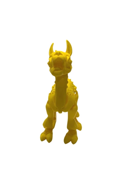 3D Hareketli Oyuncak Lama - Sarı - 2