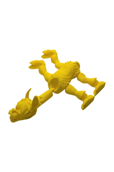 3D Hareketli Oyuncak Lama - Sarı - 3
